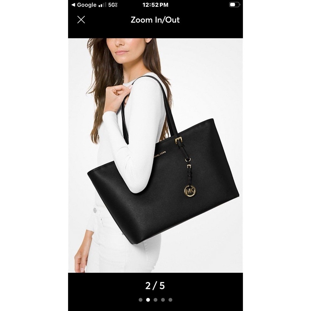 New! Michael Kors Jet Set Travel Large Tote With Laptop Holder - Picture 4 of 14